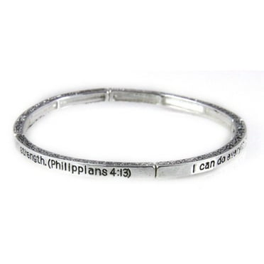 Bible Verse Philippians 4:13 Protect This Woman Affirmation Ring Bracelet Bible Verse Philippians 4:13 Protect This Woman Affirmation Ring Bracelet